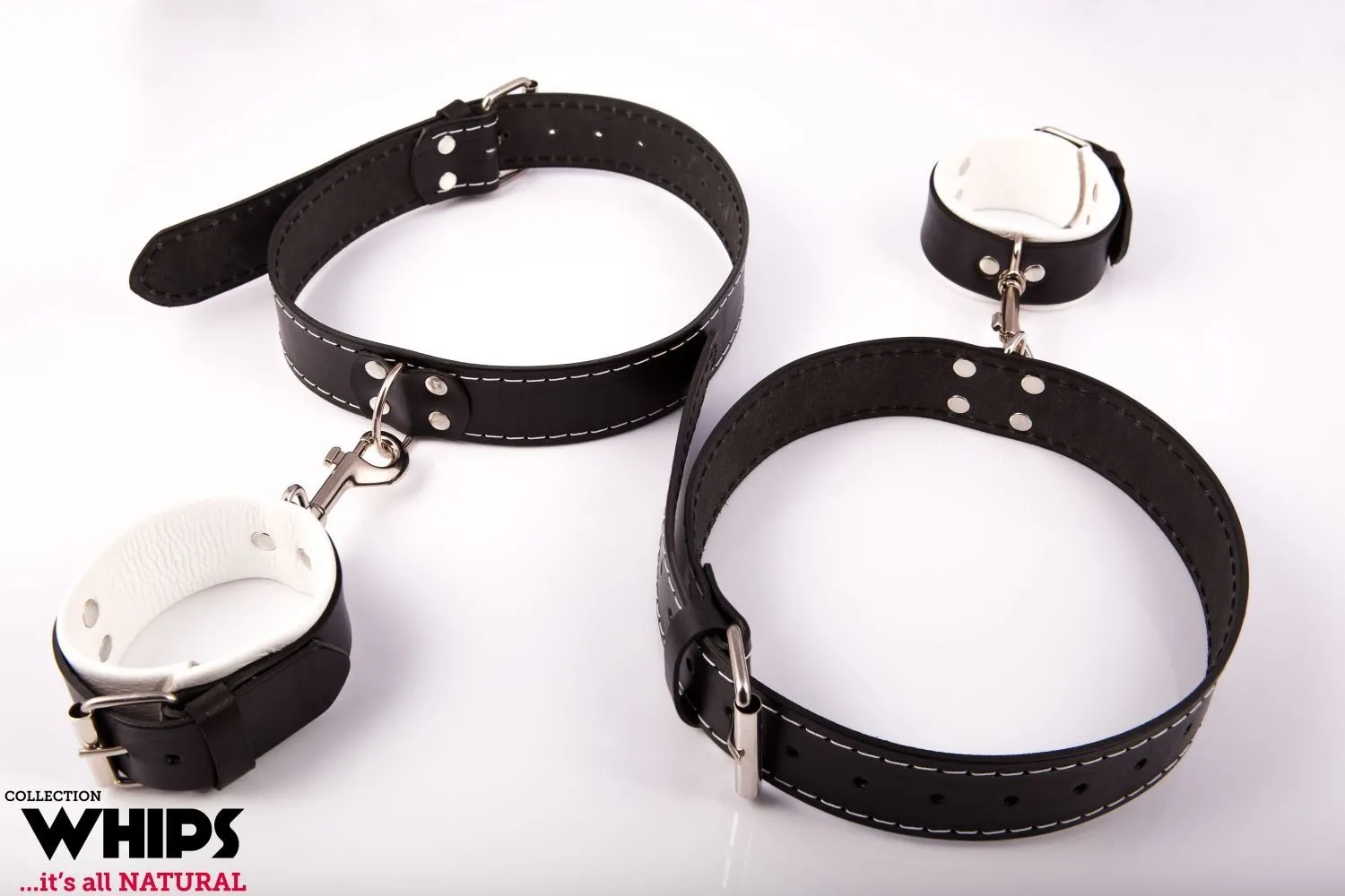 Kajdanki Męskie na Uda Białe | 100% ORYGINAŁ| DYSKRETNA PRZESYŁKA