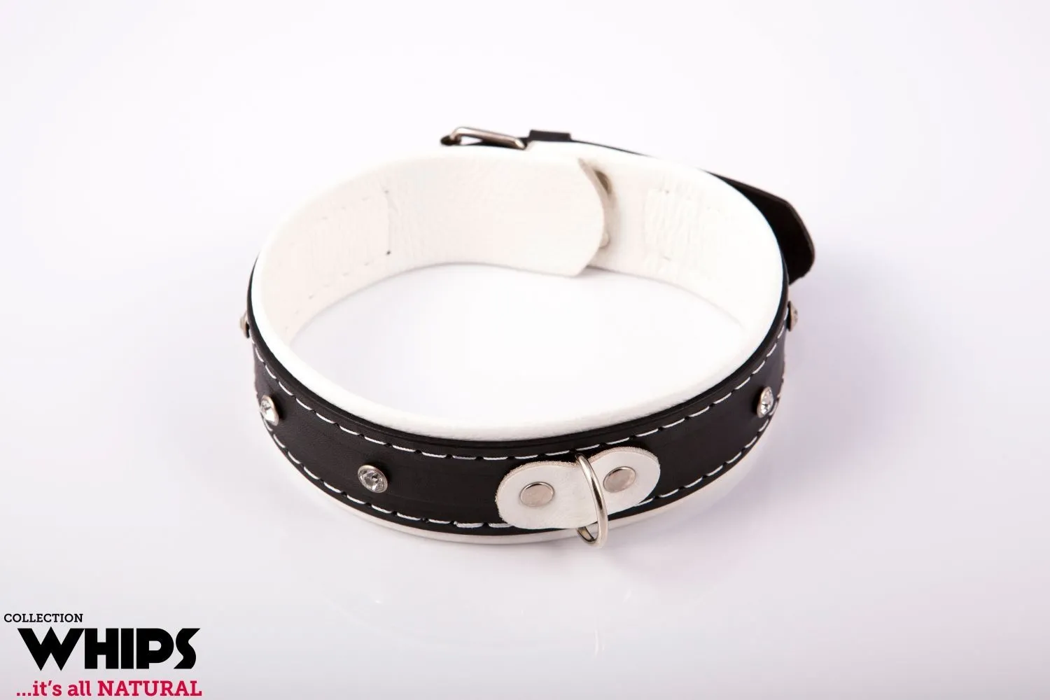 Obroża Damska 4 cm Biała | 100% ORYGINAŁ| DYSKRETNA PRZESYŁKA