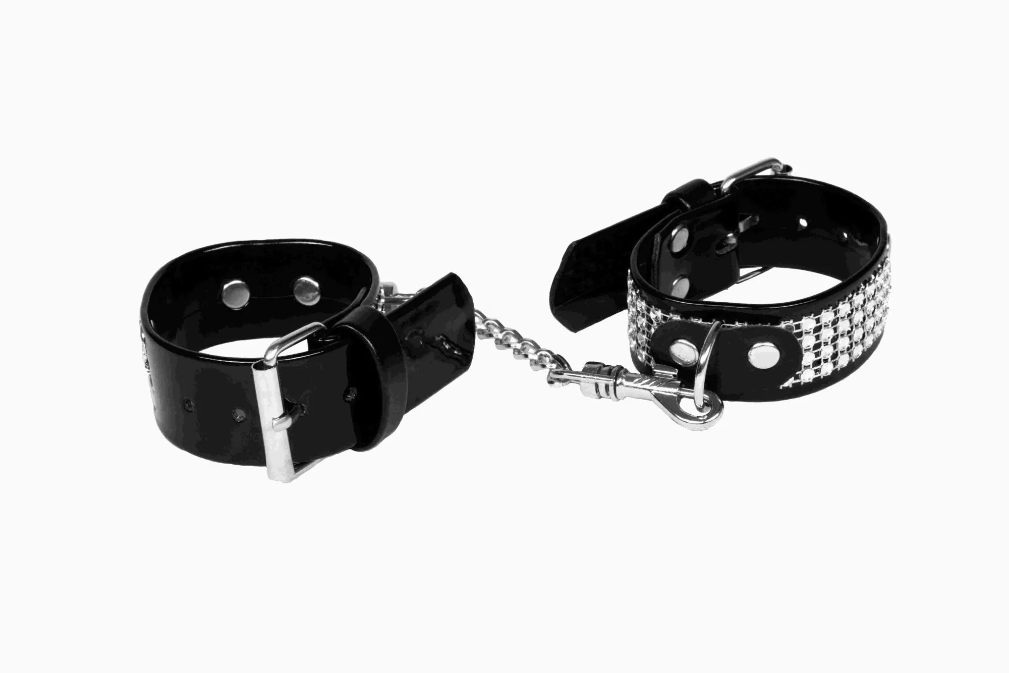 Kajdanki Damskie na Ręce Czarne Kryształki | 100% ORYGINAŁ| DYSKRETNA PRZESYŁKA