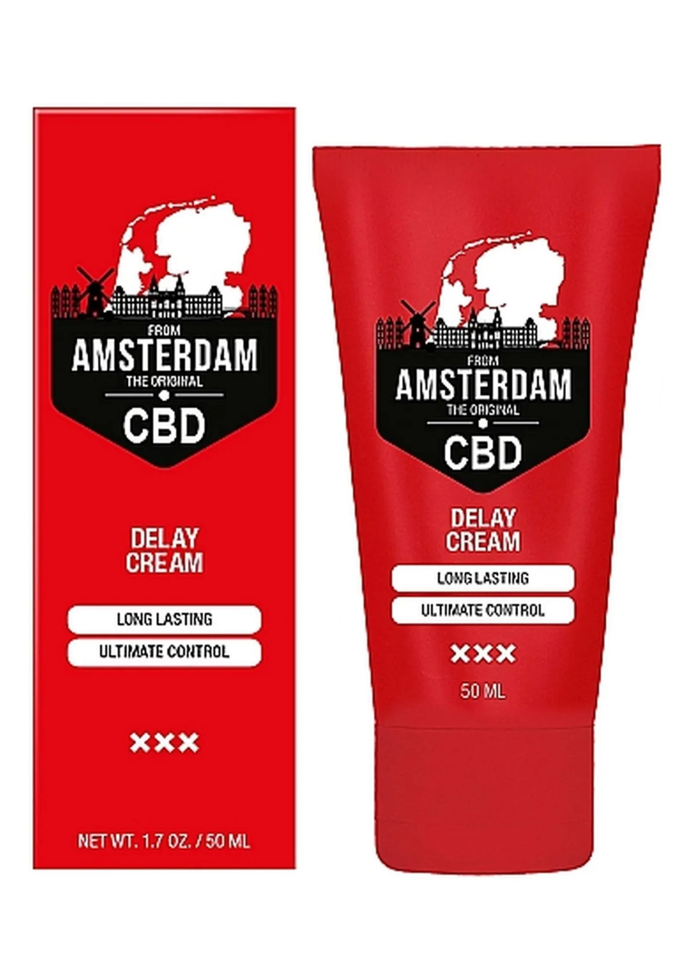 Krem Opóźniajacy Wytrysk Original CBD from Amsterdam - Delay Cream - 50 ml | 100% ORYGINAŁ| DYSKRETNA PRZESYŁKA