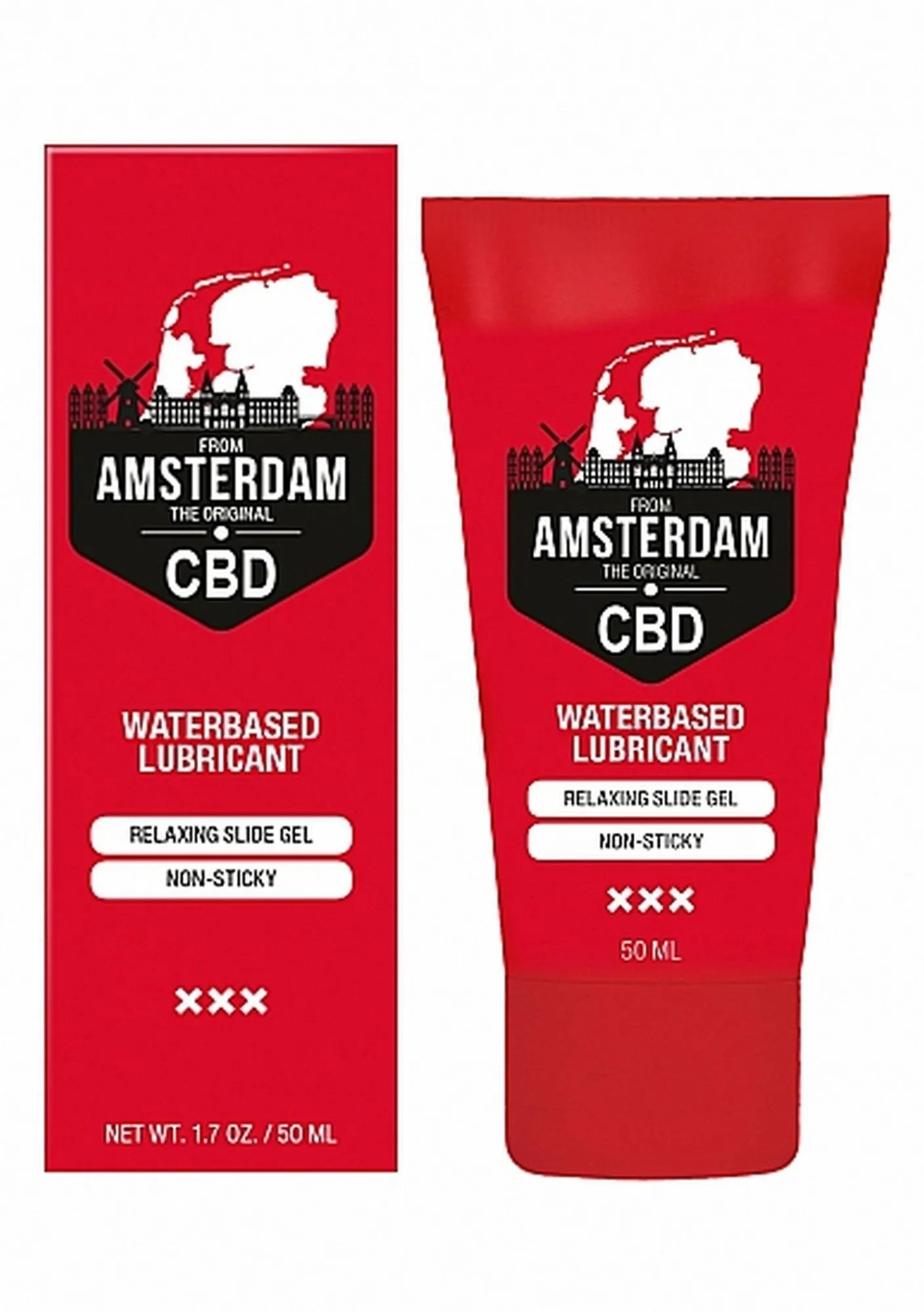 Żel Wodny Original CBD from Amsterdam - Waterbased Lubricant - 50 ml | 100% ORYGINAŁ| DYSKRETNA PRZESYŁKA