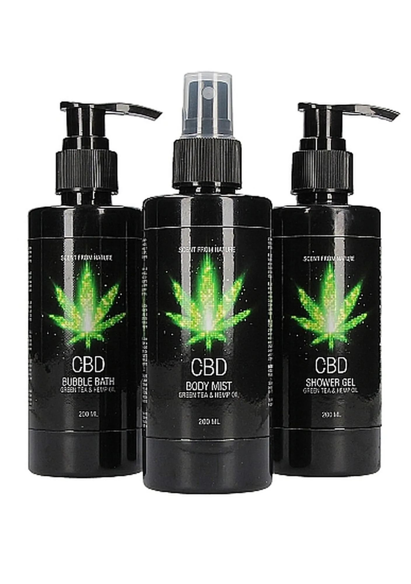 Zestaw Kosmetyków CBD - Bath and Shower - Care set - Green Tea Hemp Oil | 100% ORYGINAŁ| DYSKRETNA PRZESYŁKA