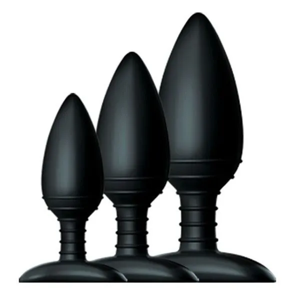 Zestaw 3 Korków Analnych Butt Plug Trio 3 Solid Silicone Butt Plugs S M L Nexus | 100% ORYGINAŁ| DYSKRETNA PRZESYŁKA
