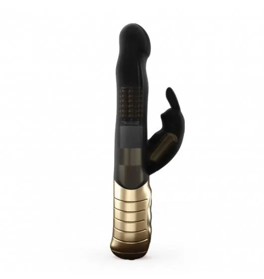Wibrator Rotujący Dorcel Baby Rabbit Black & 2.0 Gold | 100% ORYGINAŁ| DYSKRETNA PRZESYŁKA
