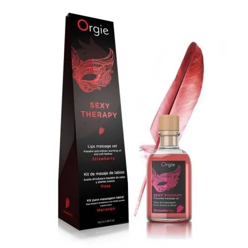 Olejek Do Masażu Lips Massage Kit Strawberry 100 Ml Orgie | 100% ORYGINAŁ| DYSKRETNA PRZESYŁKA
