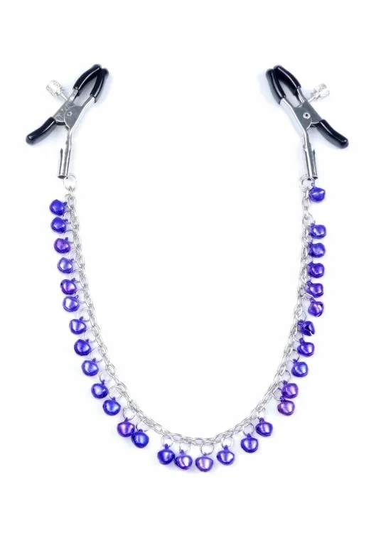 Metalowe Nasutniki z Seksownymi Fioletowymi Dzwoneczkami | 100% ORYGINAŁ| DYSKRETNA PRZESYŁKA