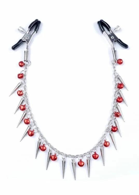 Metalowe Nasutniki z Czerwonymi Dzwoneczkami i Srebrnymi Soplami | 100% ORYGINAŁ| DYSKRETNA PRZESYŁKA