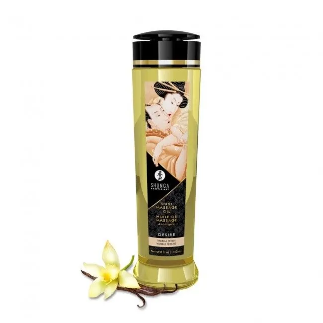 Olejek Do Masażu Erotic Massage Oil Desire / Vanilla 240Ml Shunga | 100% ORYGINAŁ| DYSKRETNA PRZESYŁKA