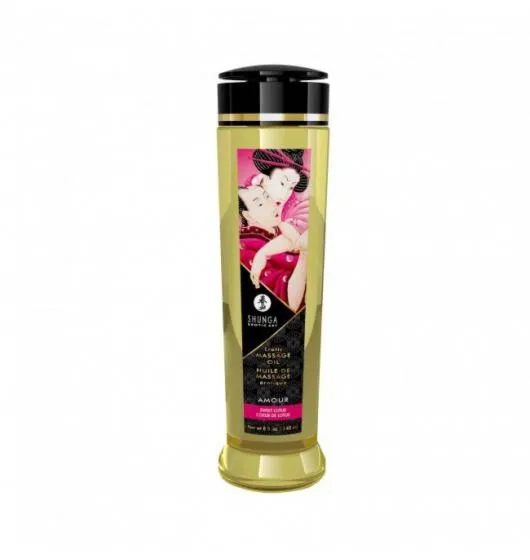 Olejek do Masażu Erotycznego Shunga Amour / Sweet Lotus 240ml | 100% ORYGINAŁ| DYSKRETNA PRZESYŁKA