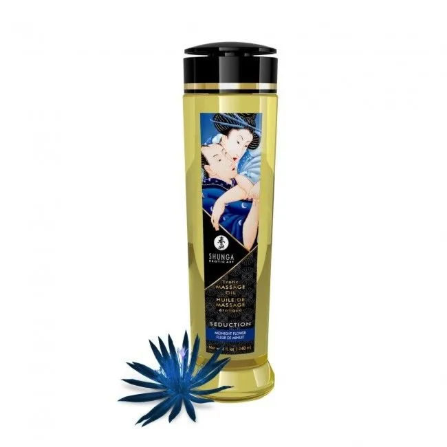 Olejek Do Masażu Erotic Massage Oil Seduction / Midnight Flower 240Ml Shunga | 100% ORYGINAŁ| DYSKRETNA PRZESYŁKA