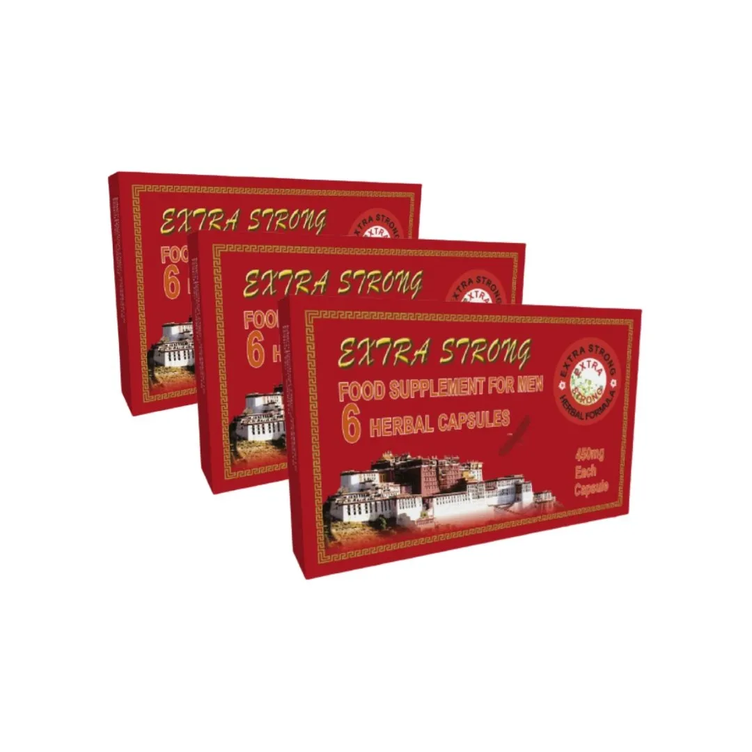 MEGA ZESTAW Ziołowe Kapsułki Extra Mocne na Erekcję Extra Strong 6 szt. | 100% ORYGINAŁ| DYSKRETNA PRZESYŁKA
