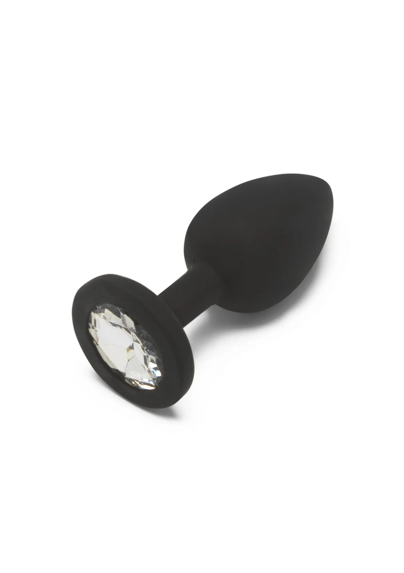 Silikonowa Wtyczka Analna z Kryształkiem Duży Przezroczysty | 100% ORYGINAŁ| DYSKRETNA PRZESYŁKA
