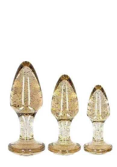 Komplet Korków Analnych z Brokatem | 100% ORYGINAŁ| DYSKRETNA PRZESYŁKA