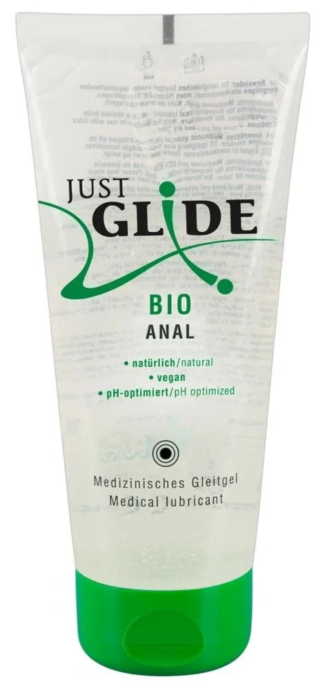 Żel Wodny  Analny Just Glide BIO Naturalny 200ml | 100% ORYGINAŁ| DYSKRETNA PRZESYŁKA