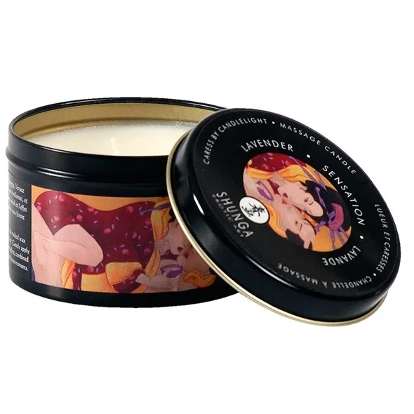 SexShop - Świeca do masażu - Shunga Massage Candle - Lawenda - online