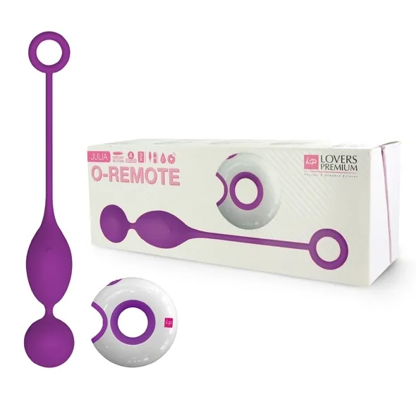 SexShop - Wibrujące zdalnie sterowane jajeczko - LoversPremium O-Remote Control Egg Julia fioletowe - online
