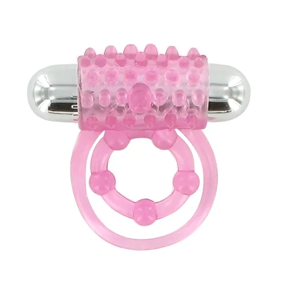 SexShop - Pierścień z wypustkami na członka - Silicone Clit Flicker Dotted - online