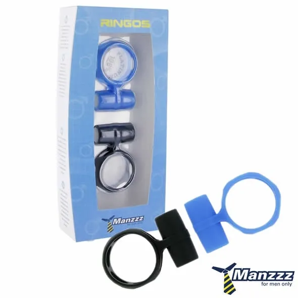 SexShop - Dwa wibrujące pierścienie - ManzzzToys Ringos - online