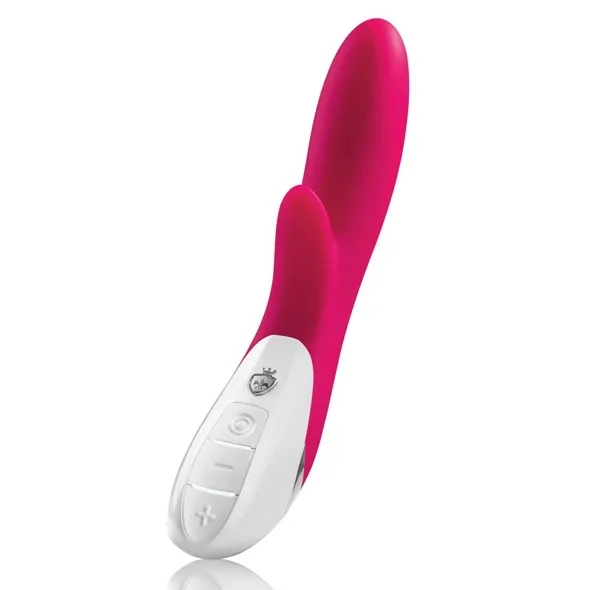 SexShop - Wibrator ze stymulatorem łechtaczki - Mystim Danny Divido Vibrator różowy - online