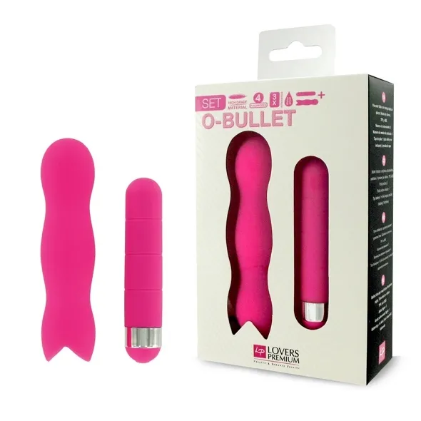 SexShop - Wibrator podręczny - LoversPremium O-Bullet with Sleeve różowy - online