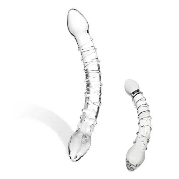 SexShop - Dildo szklane - Glas Double Trouble Glass Dildo - online