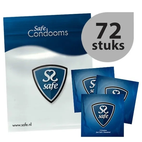 SexShop - Prezerwatywy klasyczne - Safe Just Safe Condoms 72szt - online