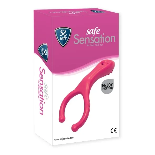 SexShop - Zacisk wibrujący na członka - Safe Sensation Cockring - online