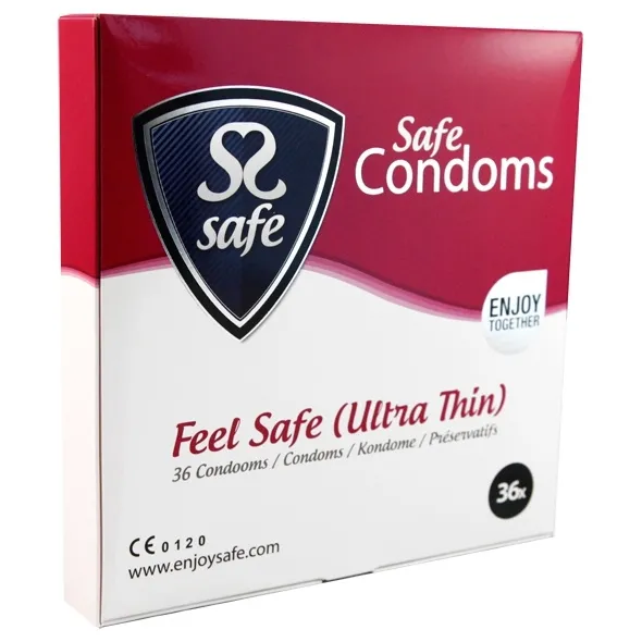 SexShop - Prezerwatywy ultra cienkie - Safe Feel Safe Condoms Ultra-Thin 36szt - online
