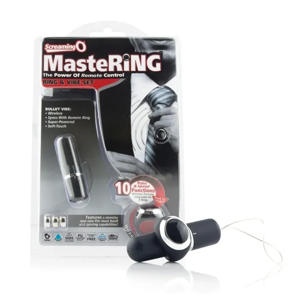 SexShop - Wibrator z pilotem - The Screaming O MasteRing Remote with Bullet - online