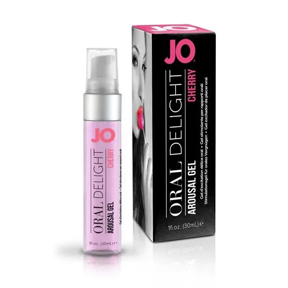 SexShop - Żel do seksu oralnego - System JO Oral Delight 30 ml wiśniowy - online