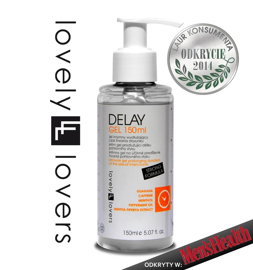 SexShop - Żel opóźniający z guaraną i kofeiną - Lovely Lovers DELAY GEL 150ml - online