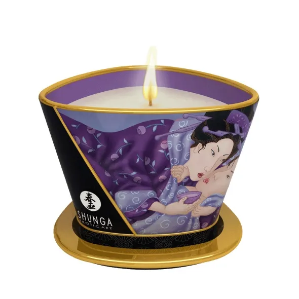 SexShop - Duża świeca do masażu - Shunga Massage Candle owoce egzotyczne - online