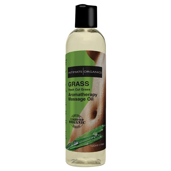 SexShop - Olejek do masażu organiczny - Intimate Organics Grass Massage Oil 120 ml  - online