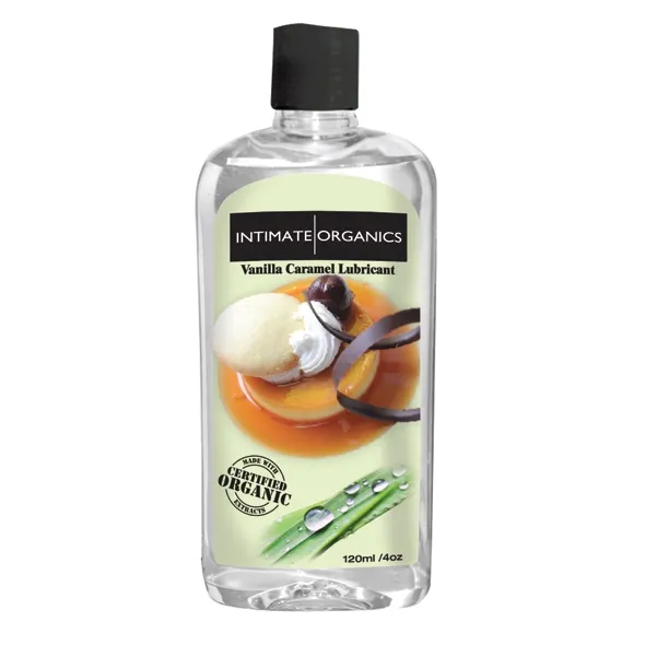 SexShop - Smakowy żel nawilżający - Intimate Organics Vanilla Caramel Lube 120 ml wanilia i karmel - online