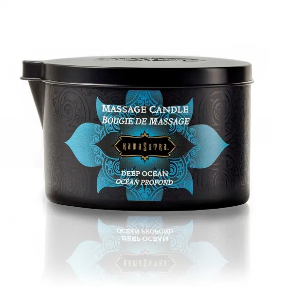 SexShop - Świeca zapachowa do masażu  bez parfiny - KamaSutra Massage Candle Głęboki Ocean - duża 170gram - online