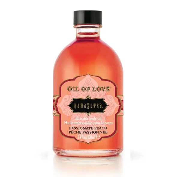 SexShop - Jadalny rozgrzewający olejek do ciała - Kama Sutra Oil of Love Brzoskwiniowy - online