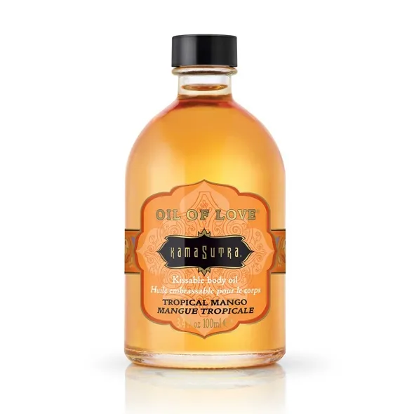 SexShop - Jadalny rozgrzewający olejek do ciała - Kama Sutra Oil of Love Mango - online