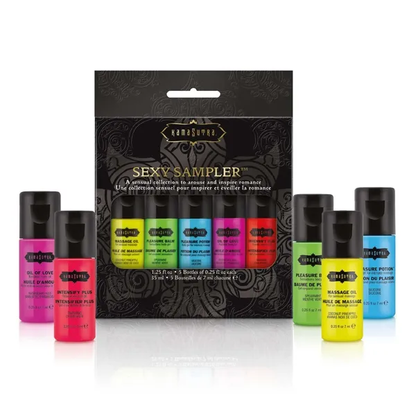 SexShop - Zestaw olejków i balsamów intymnych - Kama Sutra Sexy Sampler  - online