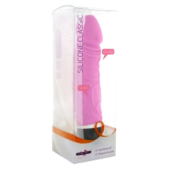 SexShop - Klasyczny realistyczny wibrator - Classic Original Vibrator Różowy - online