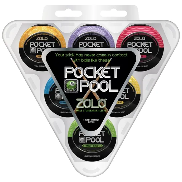 SexShop - Sześciopak masturbatorów dla sex-maniaków - Zolo Pocket Pool 6-Pack  - online