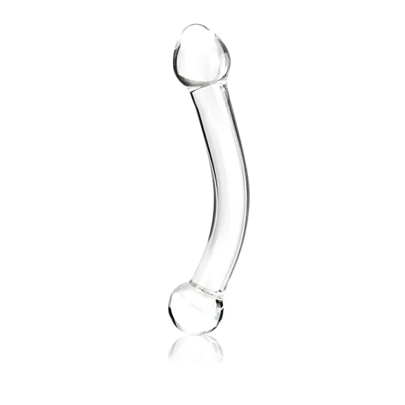 SexShop - Dildo do stymulacji punktu G - Glas Curved G-Spot Stimulator Glass Dildo  - online