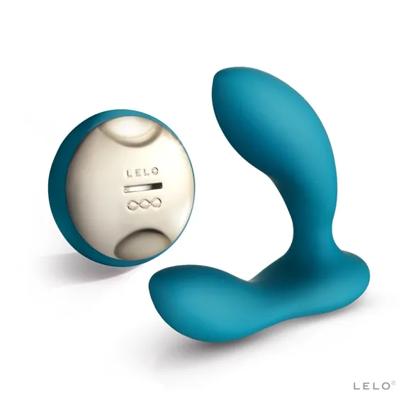 SexShop - Luksusowy masażer prostaty - Lelo Hugo Prostate Massager Niebieski - online