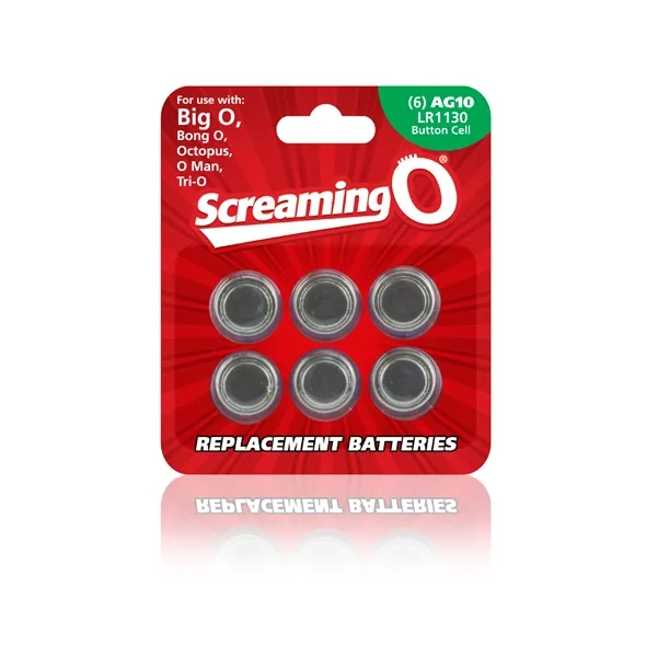 SexShop - Baterie AG-10 - The Screaming O Size AG-10 Batteries x6 do sex zabawek - online