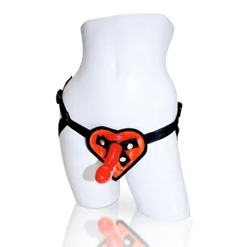 SexShop - Zestaw uprząż plus dildo Sportsheets - Heart Harness and Dildo Kit - online