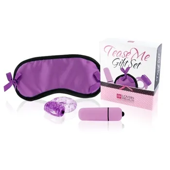 SexShop - Zestaw erotycznych gadżetów LoversPremium - Tease Me Gift Set fioletowy - online