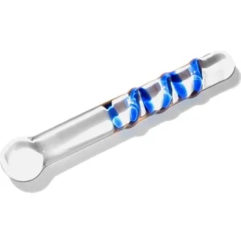 SexShop - Szklane długie dildo Max Passion - Glass Dildo Blue - online