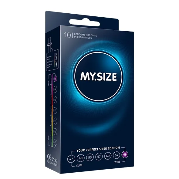 Sexshop - My Size Natural Latex Condom 69mm 10szt - Dopasowane prezerwatywy - online