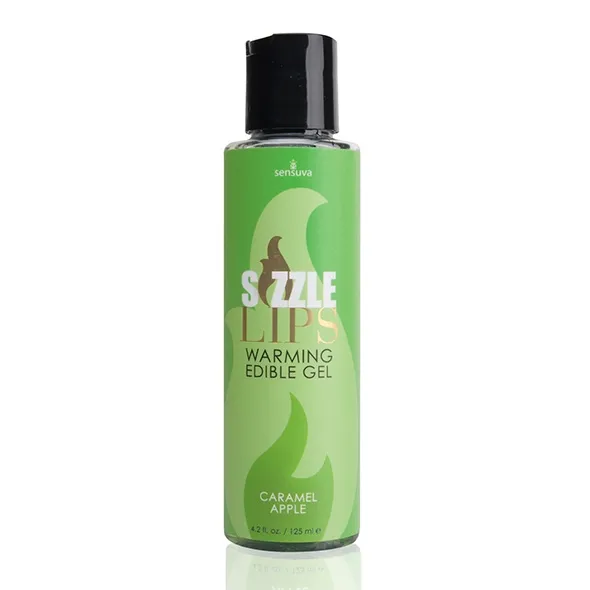 Sexshop - Sensuva Sizzle Lips Warming Edible Gel 125 ml Jabłko - Żel rozgrzewający - online