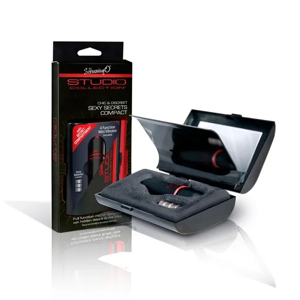 SexShop - Studio Collection Compact with Vibrating Bullet – Wibrująca kosmetyczka Stymulator - online