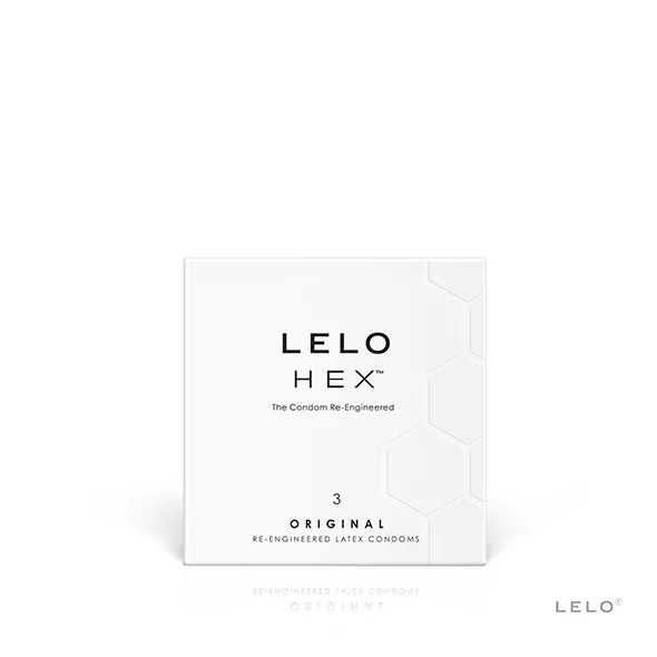 Sexshop - Lelo HEX Condoms Original 3szt - Prezerwatywy - online